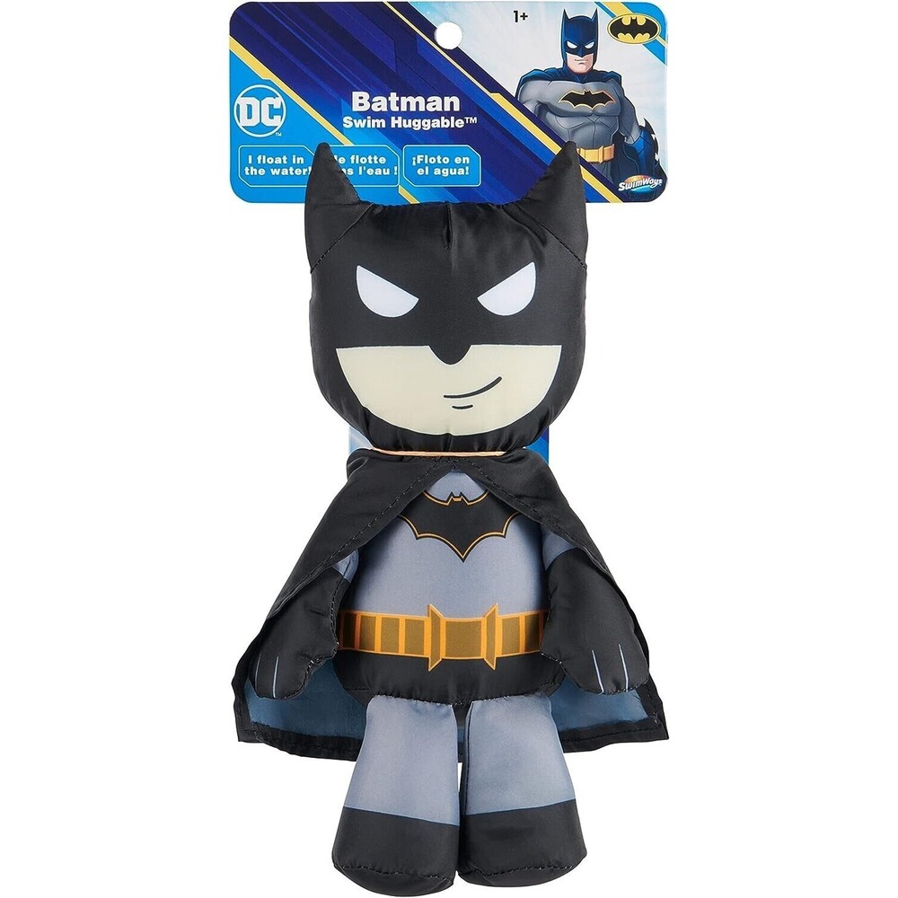 NEW DC Comics Batman 10"  Swim Huggable, Water Friendly, Floats, Dries Fast Bath